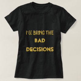 Niedlich Black Gold Cool Bachelorette Bridesmaid T-Shirt