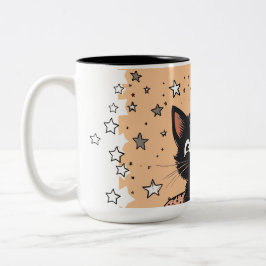 Niedlich Black Kitten Moffee Kaffee Tasse