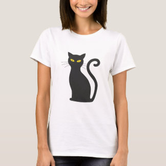 Niedlich Black Kitten Simple Cat Lovers T-Shirt