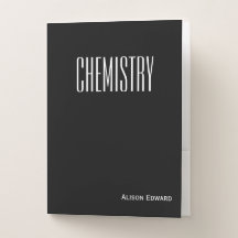 Niedlich Black Personalisiert School Subject Chemi