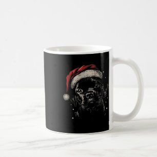 Niedlich Black Puppy Labrador Weihnachtsmannmütze  Kaffeetasse