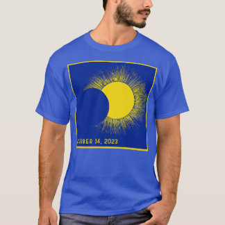 Niedlich Blau und Gelb Gold Gesamtreisen 2023 T-Shirt