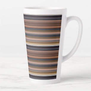 Niedlich-blaubraune Streifen Milchtasse