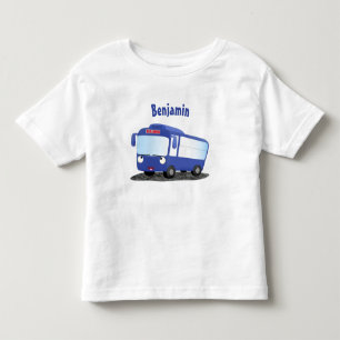Niedlich-blaue Cartoon-Abbildung Kleinkind T-shirt