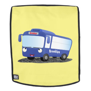 Niedlich-blaue Cartoon-Abbildung Rucksack