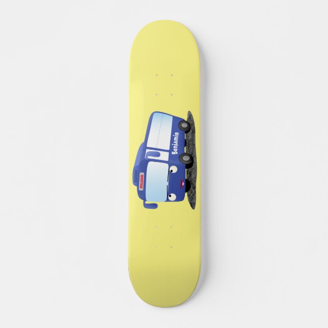 Niedlich-blaue Cartoon-Abbildung Skateboard (Vorne)