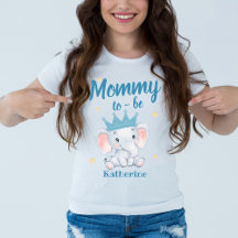 Niedlich-blaue Elefant Babydusche Mami zu Mutter