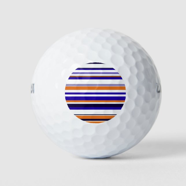 Niedlich-blaue Streifen Golfball (Vorderseite)