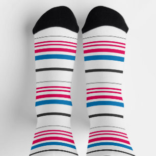 Niedlich-blaue Streifen Socken