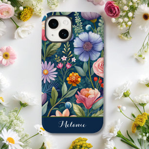 Niedlich-blaue Wildblume Case-Mate iPhone 14 Hülle