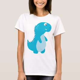 Niedlich-blauer Dino-T - Shirt