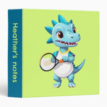 Niedlich-blauer Tennisdinosaurier