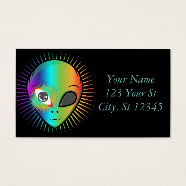 Niedlich Blinkende Alien Head Thunder_Cove (Vorderseite)