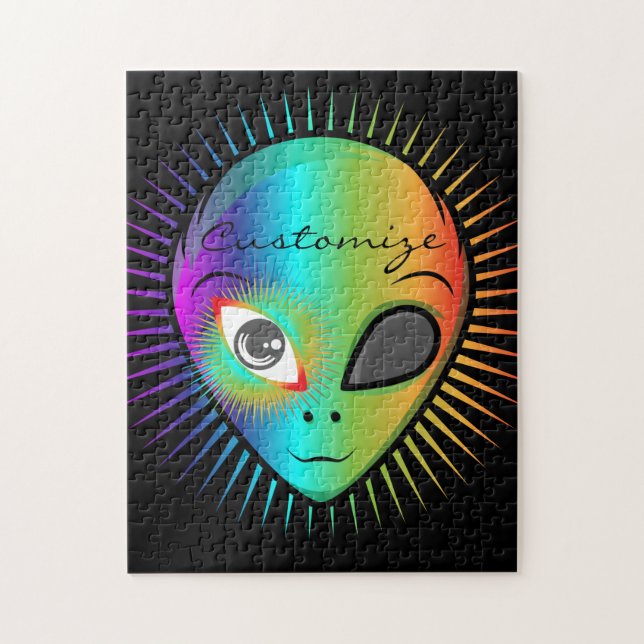 Niedlich Blinkende Alien Head Thunder_Cove (Vertikal)