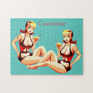 Niedlich Blonde Martini Bikini Girl Thunder_Cove