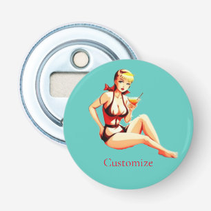 Niedlich Blonde Martini Bikini Girl Thunder_Cove Flaschenöffner