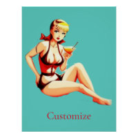 Niedlich Blonde Martini Bikini Girl Thunder_Cove