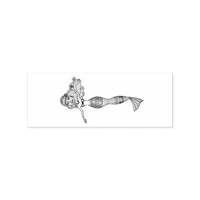 Niedlich Blonde Mermaid Thunder_Cove Gummistempel (Prägung)