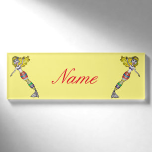 Niedlich Blonde Mermaid Thunder_Cove Namenschild