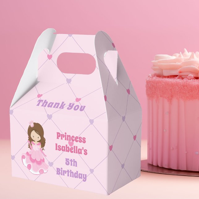 Niedlich Blonde Princess Girl Pink Kindergeburtsta Geschenkschachtel (Von Creator hochgeladen)