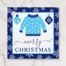 Niedlich Blue and Gray Christmas Jumper
