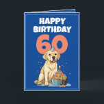 Niedlich Blue and White Labrador Husband 60. Gebur Karte<br><div class="desc">Niedlich Blue and White Labrador Husband 60. Geburtstag, ein lustiges und cooles Design für jeden, der eine einzigartige Geburtstagskarte für seinen Mann zum Geburtstag sucht. Das Design ist einfach und auffällig, es verfügt über einen niedlichen Labrador mit Geburtstagstorte und bearbeitbaren Textinformationen. Wenn Sie Probleme mit der Anpassung der Vorlage haben,...</div>