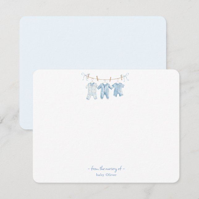 Niedlich Blue Baby Bekleidung Baby Junge Danke Kar (Vorne/Hinten)