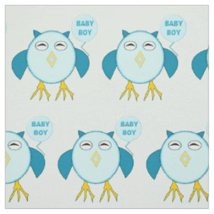 Niedlich Blue Baby Bowl Gemustertes Gewebe Stoff
