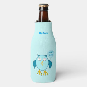 Niedlich Blue Baby Bowl Owl Flasche Cooler Flaschenkühler