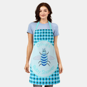 Niedlich Blue Baby Boy Bee Baby Dusche kundenspezi Schürze