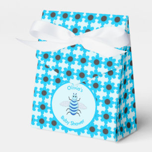 Niedlich Blue Baby Boy Bee Custom Baby Shower Geschenkschachtel