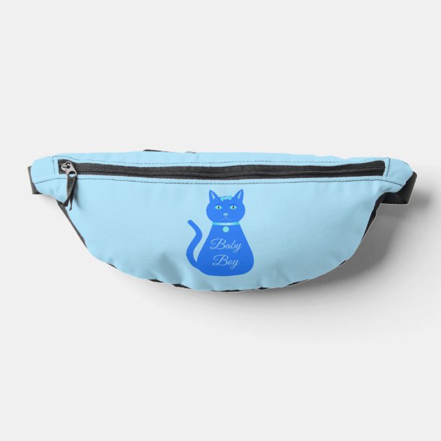 Niedlich Blue Baby Boy Cat Custom Bauchtasche (Ablage )