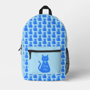 Niedlich Blue Baby Boy Cat Custom Bedruckter Rucksack