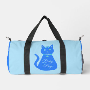 Niedlich Blue Baby Boy Cat Custom Diaper Bag Duffle Bag