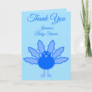 Niedlich Blue Baby Boy Erntedank Türkei Babydusche Karte