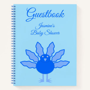 Niedlich Blue Baby Boy Erntedank Türkei Babydusche Notizbuch