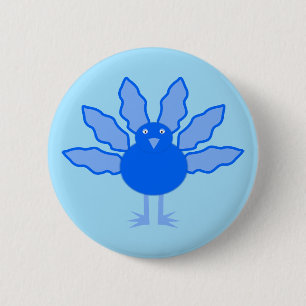 Niedlich Blue Baby Boy Erntedank Türkei Button