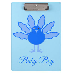 Niedlich Blue Baby Boy Erntedank Türkei Custom Klemmbrett