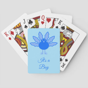Niedlich Blue Baby Boy Erntedank Türkei Custom Spielkarten