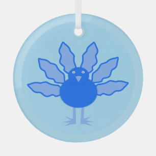 Niedlich Blue Baby Boy Erntedank Türkei Ornament Aus Glas