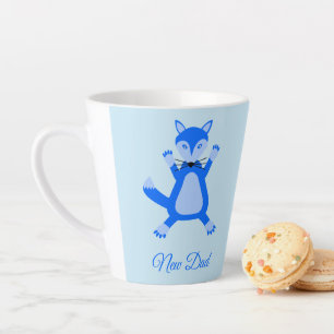 Niedlich Blue Baby Boy Fox Custom New Dad Milchtasse