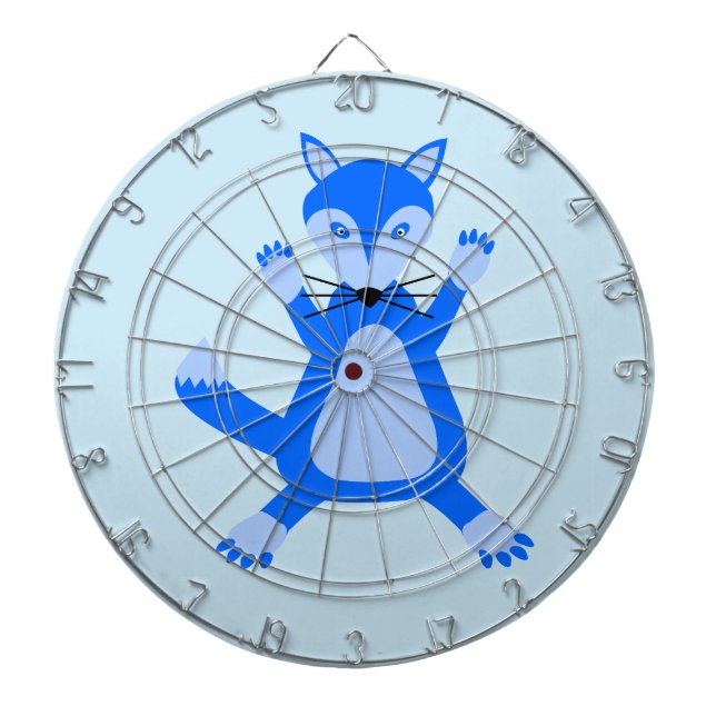 Niedlich Blue Baby Boy Fox Dartscheibe (vorne)