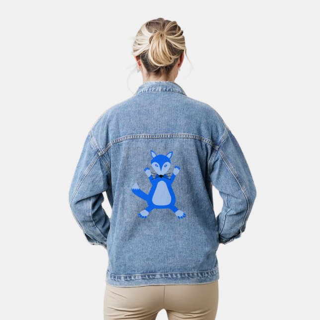 Niedlich Blue Baby Boy Fox Jeansjacke (Modell)