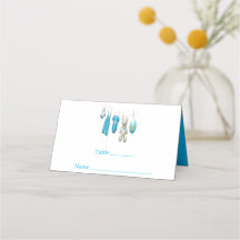 Niedlich Blue Baby Boy Illustration Baby Dusche