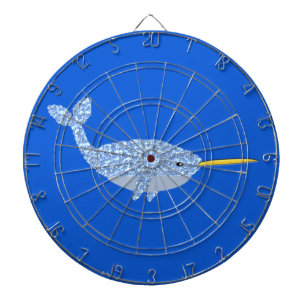 Niedlich Blue Baby Boy Narwhal Dartscheibe
