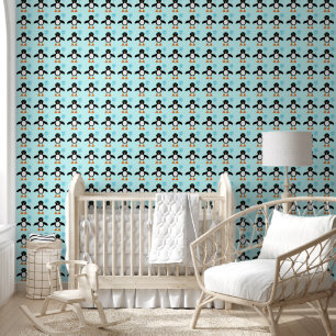 Niedlich Blue Baby Boy Penguin Gemustert Tapete