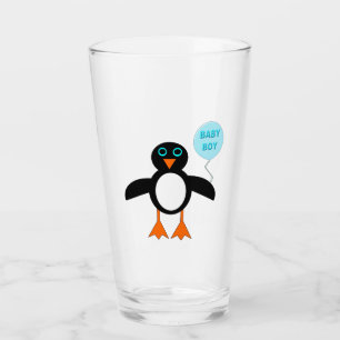 Niedlich Blue Baby Boy Penguin Glas