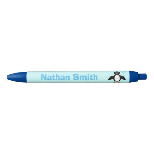 Niedlich Blue Baby Boy Penguin Personalisiert Pen Kugelschreiber