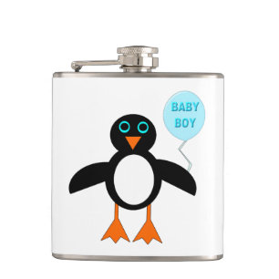 Niedlich Blue Baby Boy Pinguin Flask Flachmann