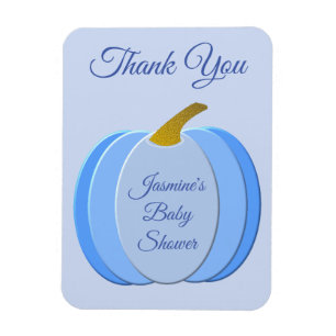 Niedlich Blue Baby Boy Pumpkin Custom Baby Dusche Magnet